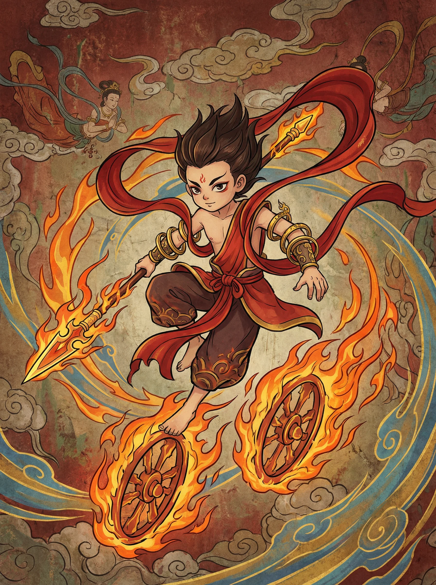 哪吒 - 海角社区封神披风少年 封神榜阐教动漫角色